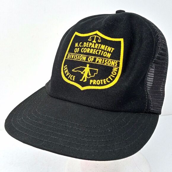 *READ* Vintage North Carolina Dept of Correction Made in USA Snapback Cap Hat - Picture 1 of 7